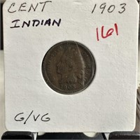 1903 INDIAN HEAD PENNY CENT