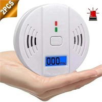 2pcs  2 Pack ZOUYUE Carbon Monoxide Detector  Batt