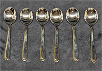 6 Retired Mikasa Estasi Stainless Teaspoons