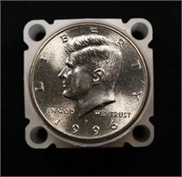 BU Kennedy 50c $10 Roll, 1996-p, 20 pcs