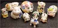 (1) Ceramic / Porcelain Piggy / Pig Banks