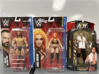 $51Retail- Lot of 3 WWE Action Figures