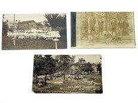 3 RPPC Postcards, Children, Early 1900's
