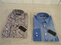 2 count brand new high quality men's LS shirt ~ M