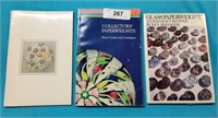 Set of 3 paper weight collector books