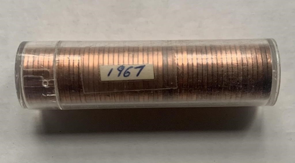 Roll of 50 1967 Canada Centennial 1 Cent Coins