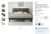 N7026  Molblly Queen Size Bed Frame