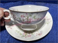 Theo Haviland cup-saucer Apple Blossom