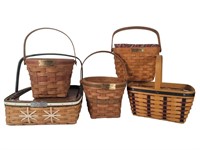 5 Longaberger Holiday Baskets