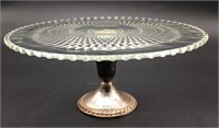 Vintage Duchin Sterling Pedestal Beaded Edge Plate