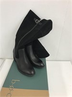 New Leather and Cloth Black Boots