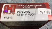 3- HORNADY 243 AMMO   60 RDS