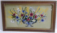 Large Vintage Framed Needlepoint - 31" x 53"