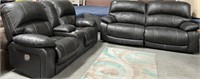 284 - RECLINING SOFA & LOVESEAT (A50)