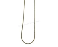 14k Yellow Gold Herringbone Chain Necklace