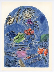 Marc Chagall "Tribe of Reuben" Jerusalem Windows l