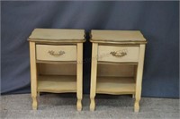 Vintage French Country Bedside Night Stands