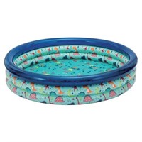 Bluescape Blue Dino 3-Ring Inflatable Pool for Kid