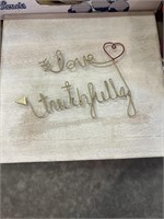 Love sign decor 11" x 12"