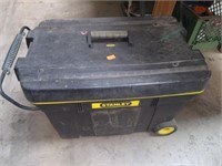 ROLLING STANLEY TOOL BOX WITH TOOLS AND