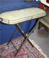 FOLDING METAL TRAY TABLE-BRAND NEW