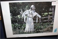 FRAMED PRINT OF FARMER'S SCARECROW/OLD CITY PARK