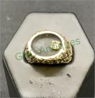 Men’s marked 14k  cold pinky ring with tested