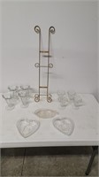 Plate Rack & Pressed Glass