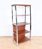 Mezza Contemporary 4-Shelf Bookcase