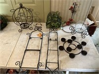 Metal candle and display decor