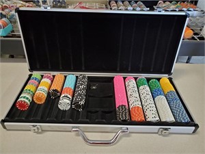460+ Foreign Casino Chips in Hard Case