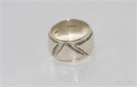 Good hallmarked silver ring