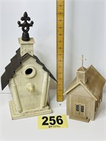 Wooden Church Box & Birdhouse