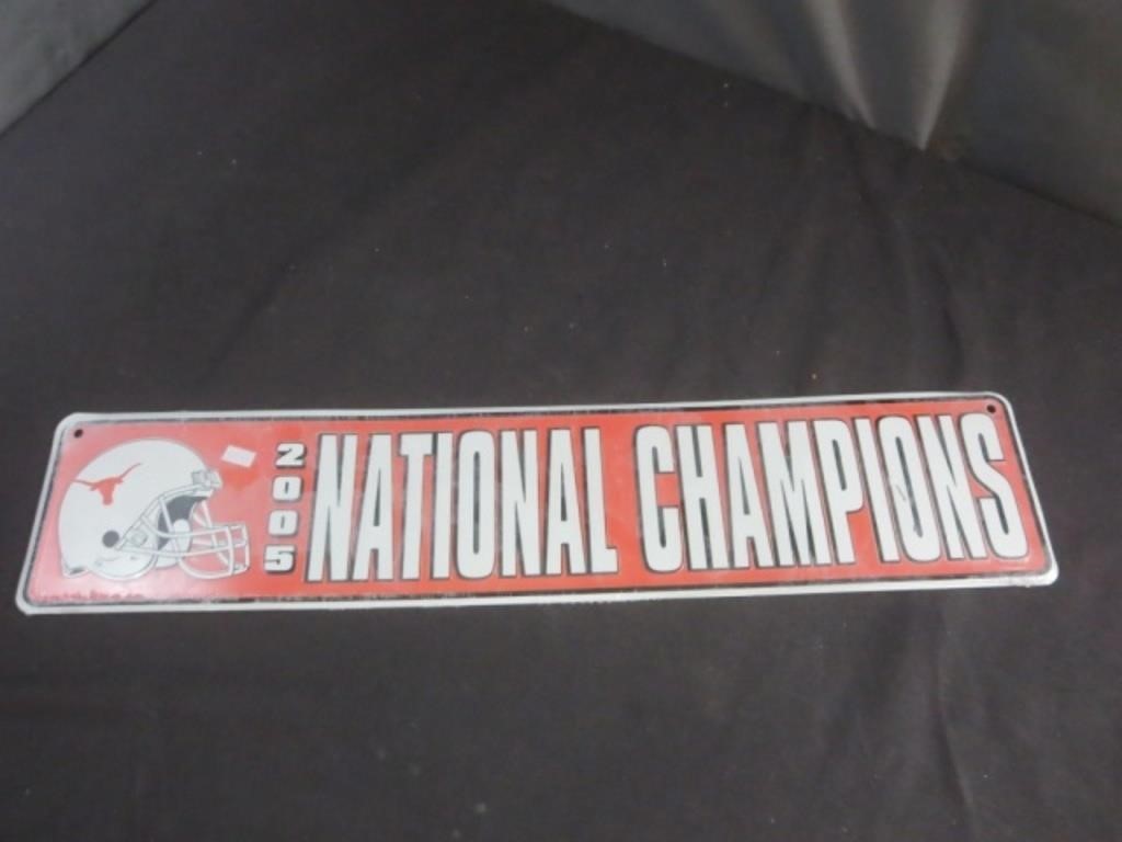 ~ NEW Metal Sign : Texas Longhorns 2005 National