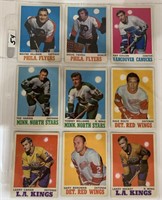 9- 70/71 Hockey cards