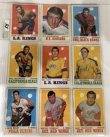9- 70/71 Hockey cards