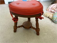 MCM ORANGE VINLY STOOL - VERY CUTE