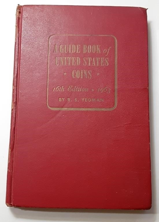 1963 RED BOOK COIN GUIDE 16TH EDITION
