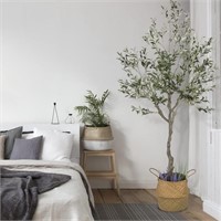 Casa Meva Artificial Olive Tree, 82 Inches Tall