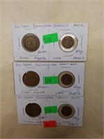 Lot of 6 1960's Birmingham Transit Bus Token Coins