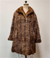 Vintage Mink Fur Coat by Pelz Adrian Bonn