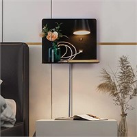 Plug in Cord Wall Sconce with USB Port Charging,