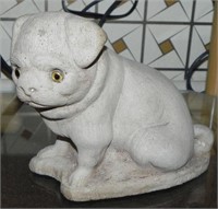 Vtg Made in England Concrete Dog Statue