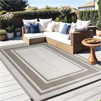 NEW! $140 RURALITY Outdoor Rug 9x12 Waterproof