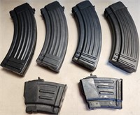 W - LOT OF 6 AMMUNITION MAGS (F53)