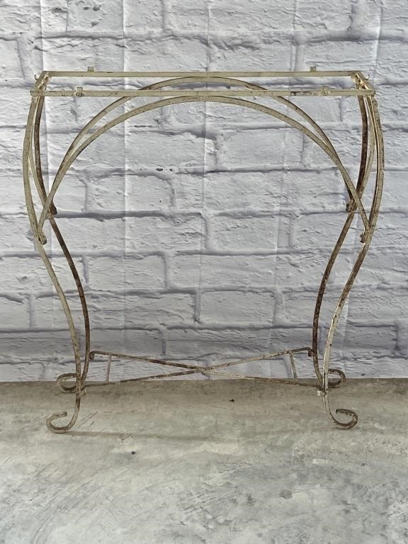 Vintage Metal Table Frame. No top. 30 tall x 27 x