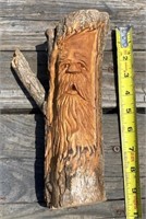 9" Carved Face