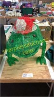 Lighted Christmas frog