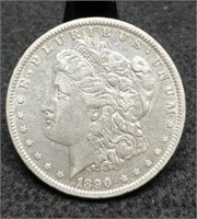 1890-O Morgan Silver Dollar, AU