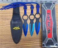 Razor tactical throwing knives